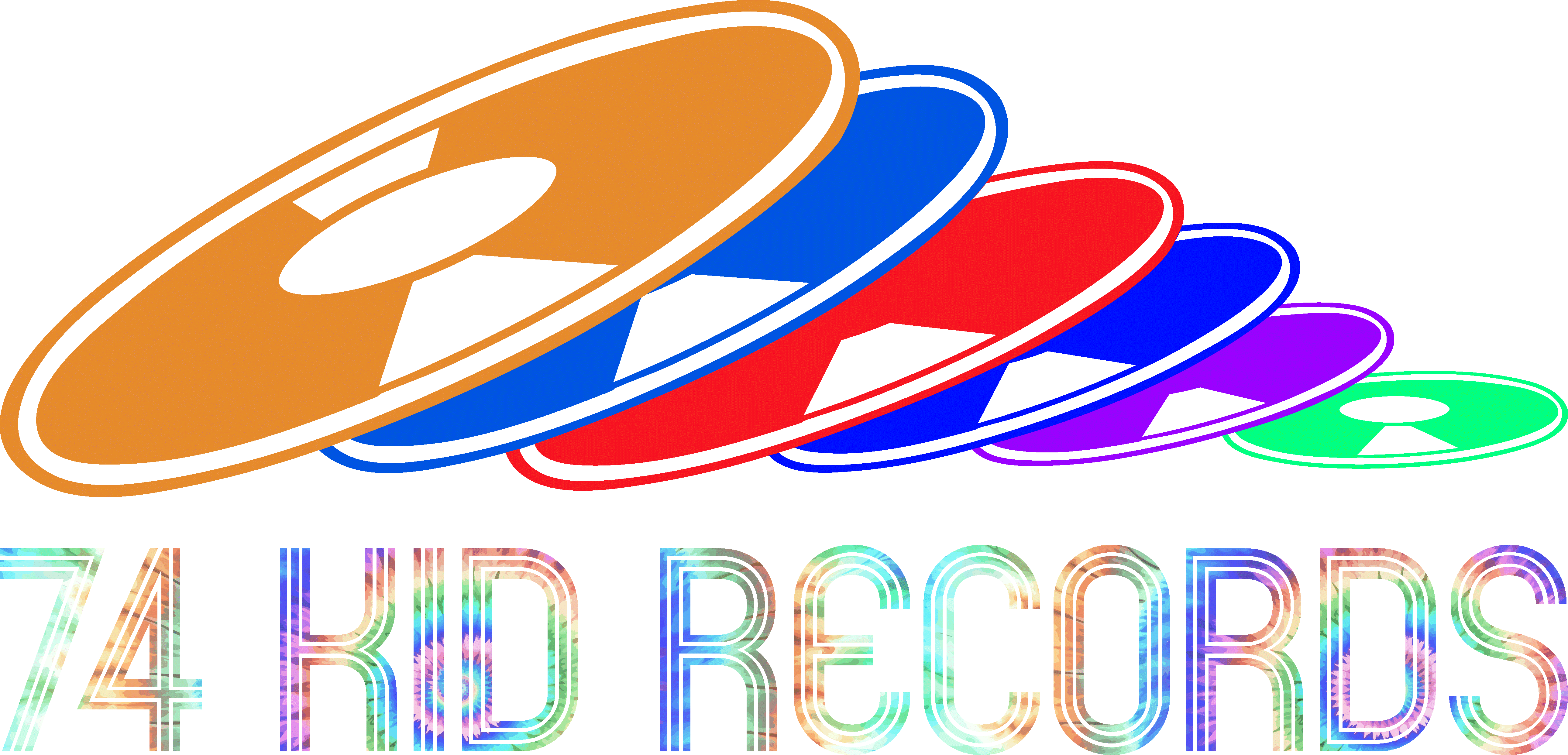 74 Kid Records vinyl record store logo